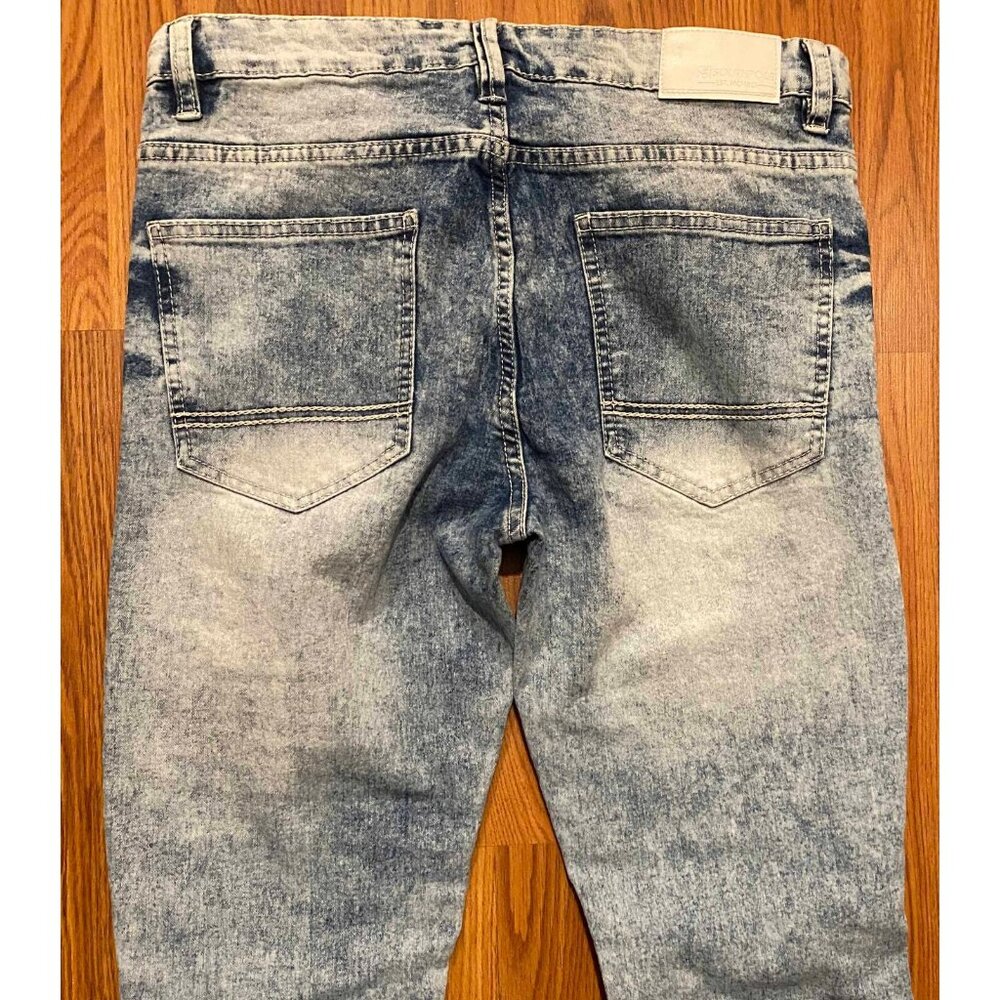 Vtg Southpole Skinny Jeans Distressed Blue Mens 32x32 Y2k Skater Fade